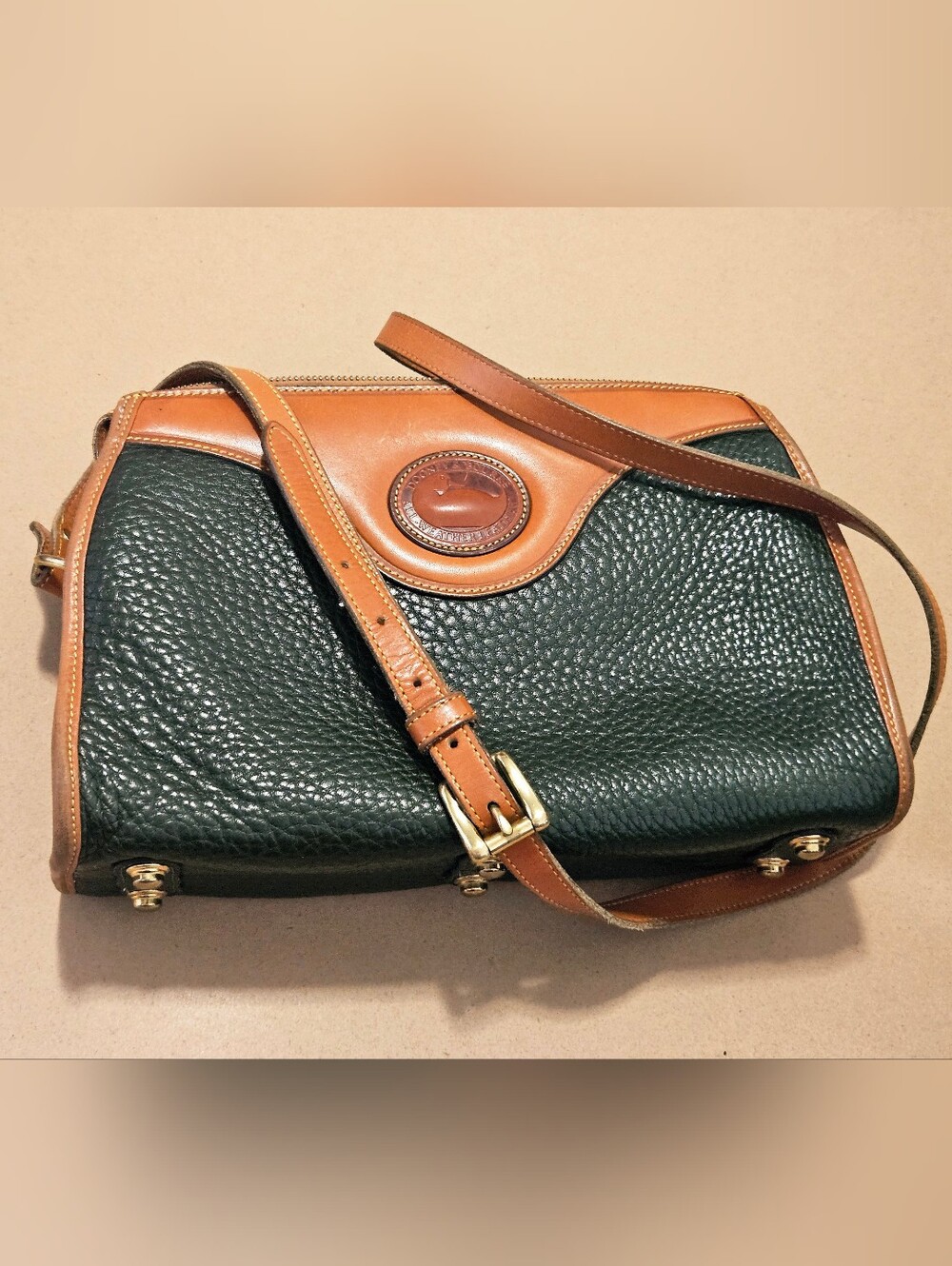 Dooney & Bourke Black Pebbled Leather Crossbody Bag